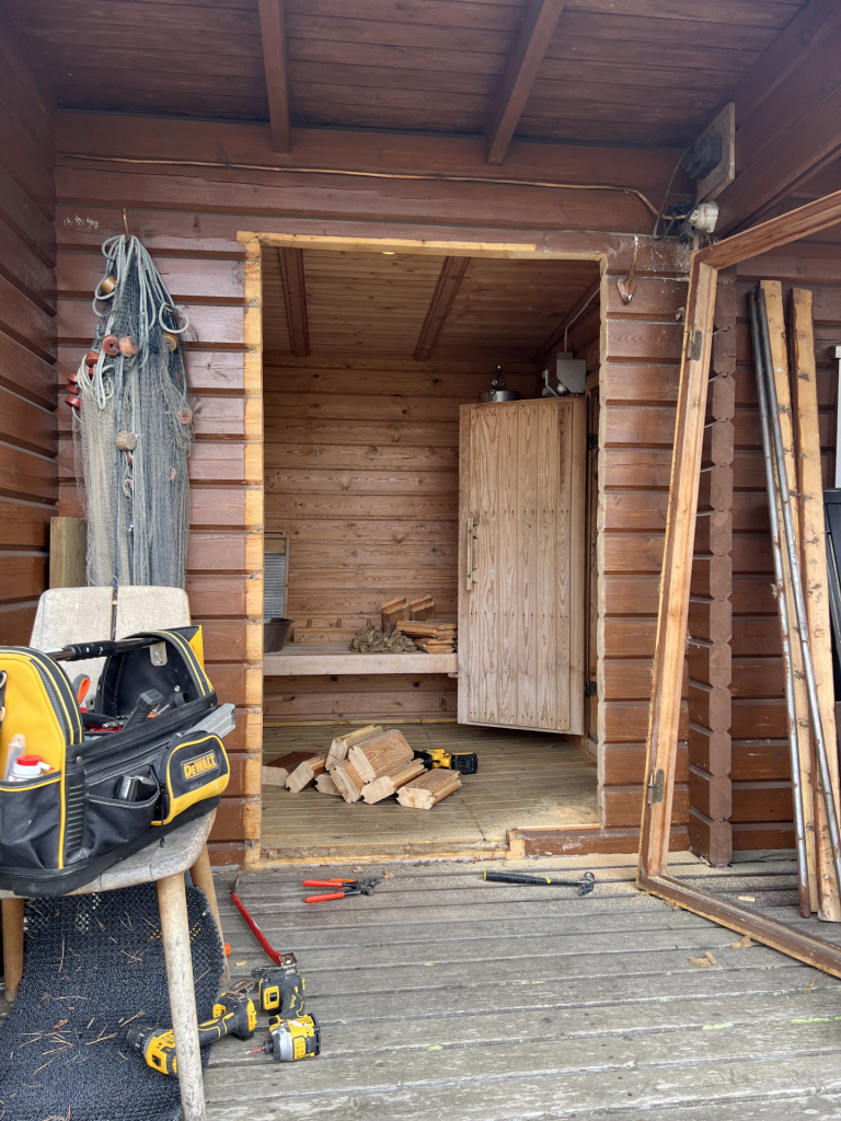 Renovering av bastu på Tyresö