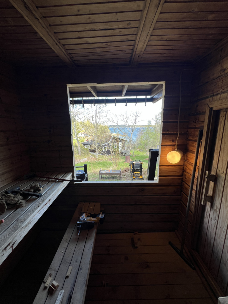 Renovering av bastu på Tyresö