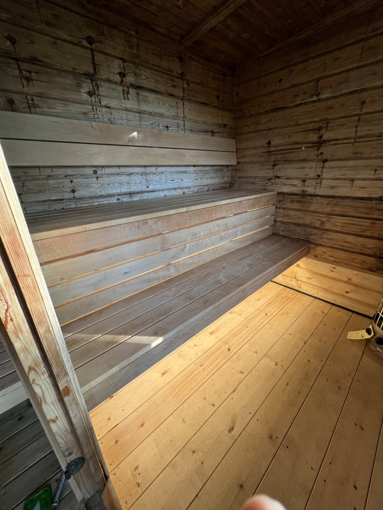 Renovering av bastu på Tyresö