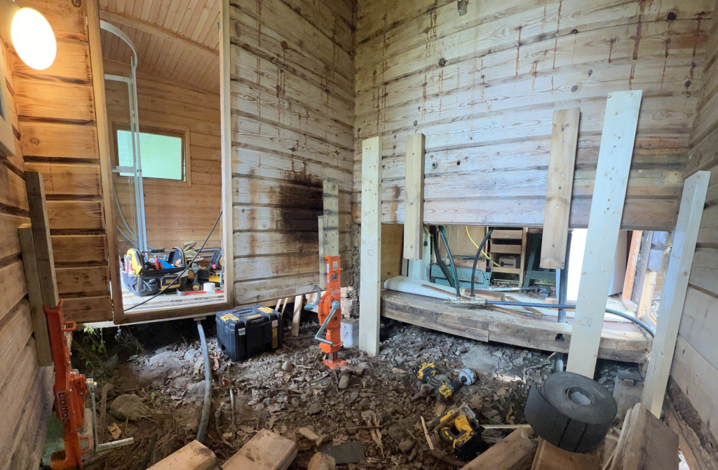 Renovering av bastu på Tyresö