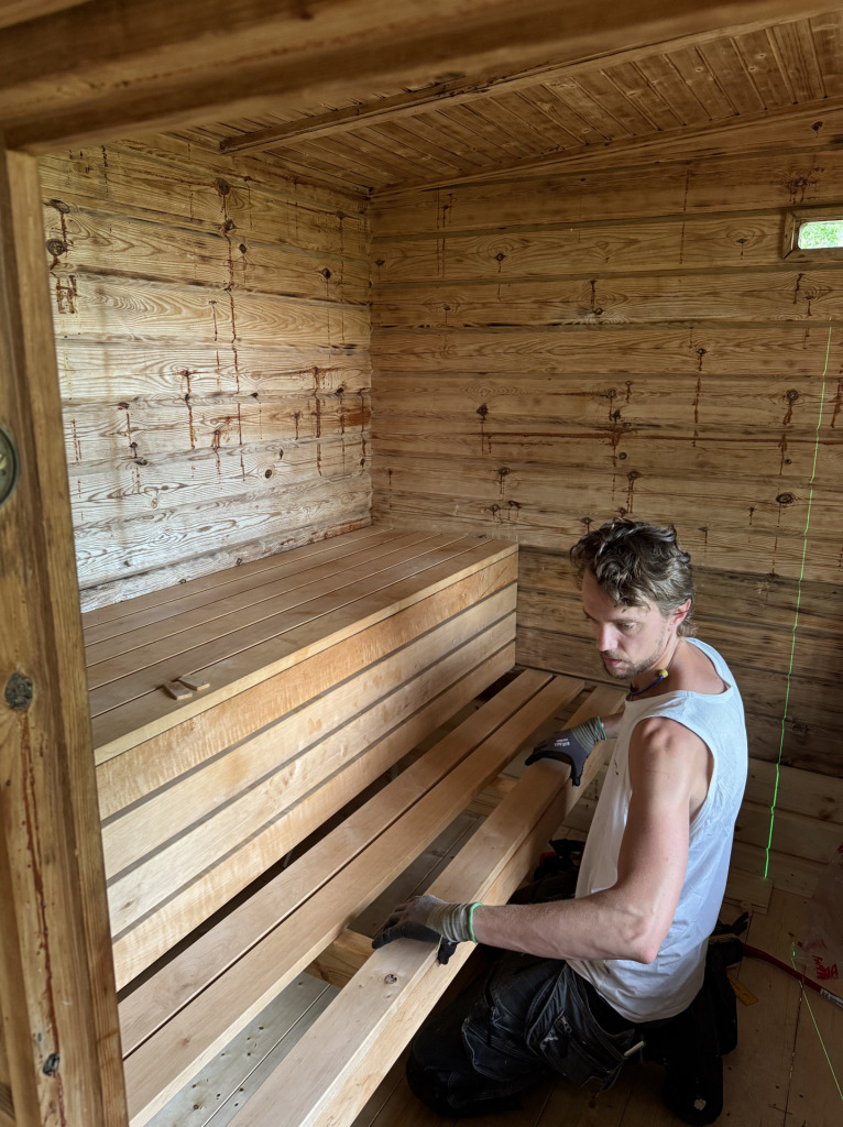 Renovering av bastu på Tyresö