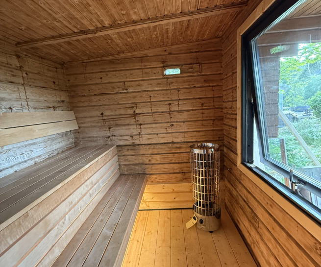 Renovering av bastu på Tyresö