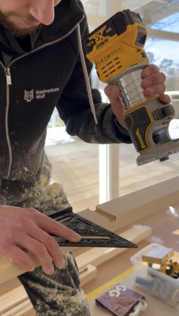 Renovering av trappa på Ekerö