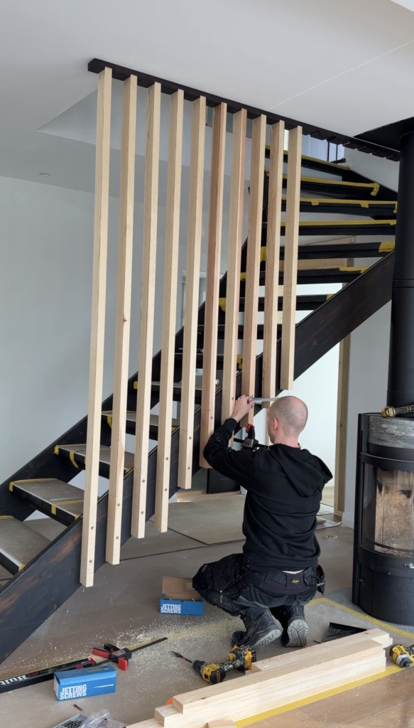 Renovering av trappa på Ekerö
