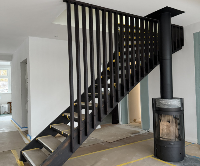 Renovering av trappa på Ekerö